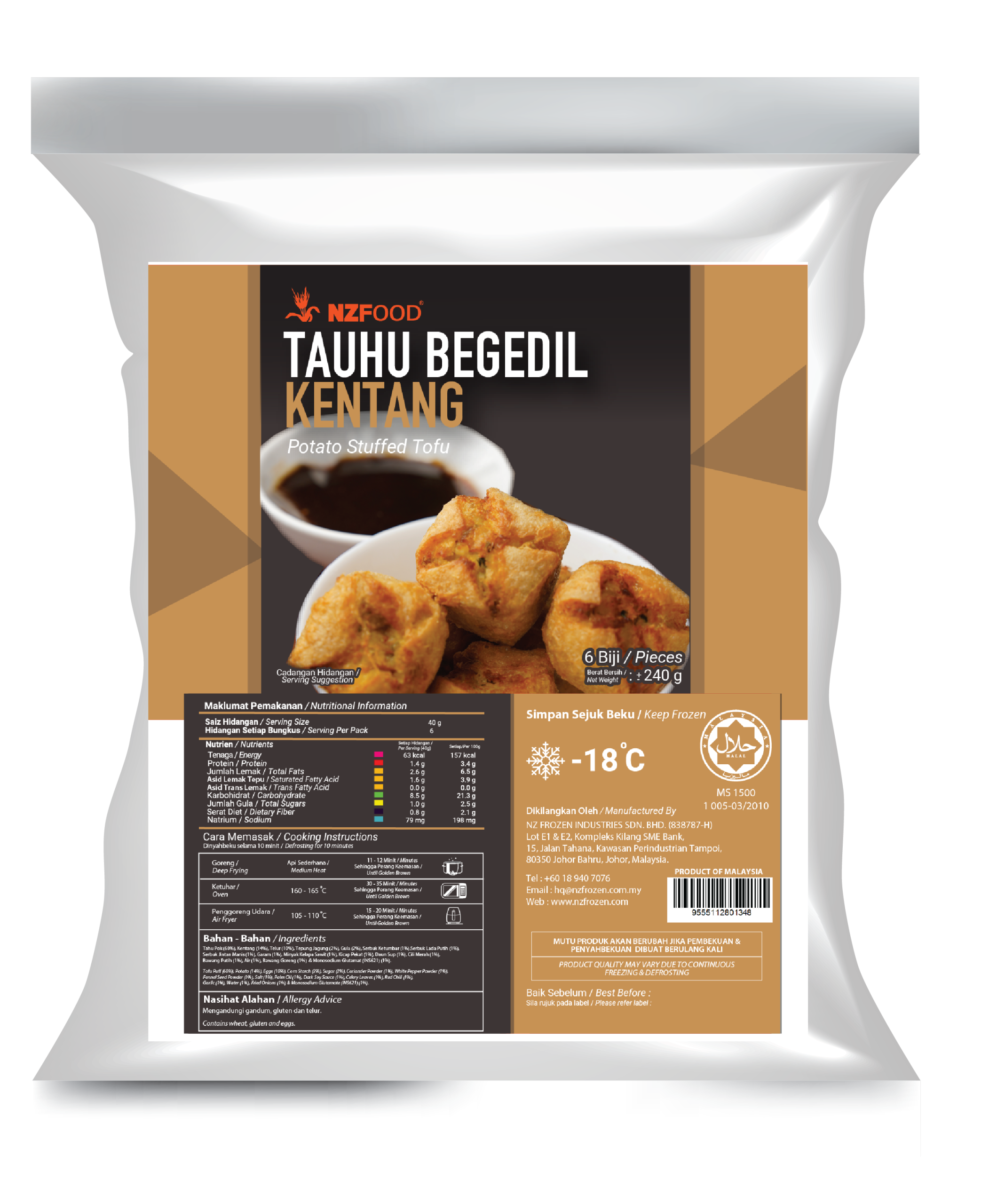 Tauhu Begedil Kentang